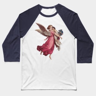 Vintage Victorian Era Christmas Angel Baseball T-Shirt